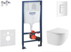 GROHE Rapid SL - Előfali szerelő készlet, Oudee WC és softclose ülőke, Skate Cosmopolitan vezérlőgomb, alpesi fehér SANI11BA3111 (SANI11BA3111)