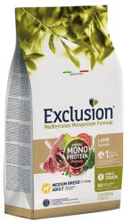 Exclusion Mono Noble Grain Adult Lamb Medium 12 kg bárányos kutyatáp közepes testű kutyáknak ingyenes szállítás
