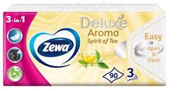 Zewa Papírzsebkendő 3 rétegű 90 db/csomag Deluxe Spirit of Tea (ZEWA_66848) (ZEWA_66848)