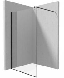 Deante KERRIA PLUS Zuhanyfal, walk-in, nero 140 (KTS N34P)