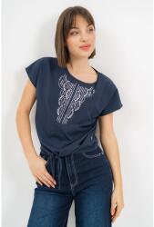 BUDMIL Derekán megköthető póló Női XL s. kék (5996408897814)