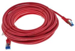 Lanberg Cablu ecranat S / FTP, Lanberg 42717, cat 6A, mufat 2xRJ45, lungime 10 m, AWG 26, 500 MHz, LSZH, de legatura retea, ethernet, Rosu (PCF6A-10CC-1000-R)