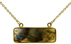  Fazettált labradorit nyaklánc