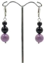  Purpurit, sugilit, sörl fülbevaló