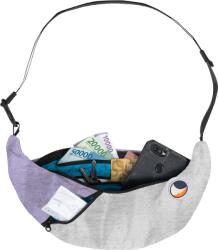Ticket to the moon Upcycled Sling Bag övtáska szürke/lila