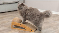 TRIXIE Scratching ramp with ball - kaparófa (fakerettel, labdával) macskák részére (40x17x20cm)