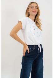 BUDMIL Derekán megköthető póló Női L fehér (5996408897746)