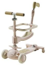  7 az 1-ben gyerek babakocsi roller, Alista Home, összecsukható, állítható kormány, levehető alkatrészek, LED lámpák, zene, lábtartó, rózsaszín