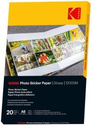 Kodak Fotópapír ragasztható matrica A6 10x15cm fényes 120g 20db