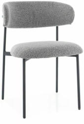 SIGNAL MEBLE Elton Modern Szövet Étkezőszék Szürke Fekete Vázzal