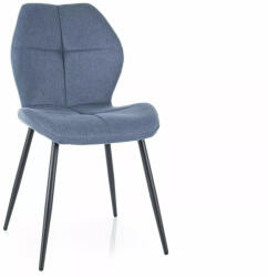SIGNAL MEBLE Frank Nea Kényelmes Étkezőszék Farmer Kék Fém Vázzal
