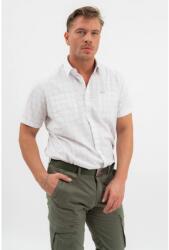 BUDMIL Regular fit rövid ujjú ing Férfi XXXL fehér-bézs (5996408900392)