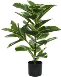 DekorPlaza Élethű Cserepes Cirkás Nagy Levelű Fikusz 61x61x76cm 801061