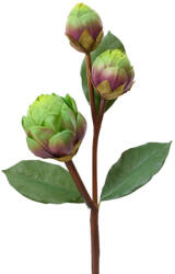 DekorPlaza Élethű Mű Szálas Articsóka 18x9x68cm Lila-zöld 833124