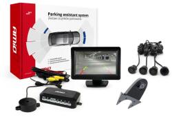  TFT01 4, 3" -os parkolóradar készlet HD-502-IR kamerával, 4 érzékelővel, fekete " ARANY"