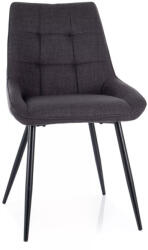 SIGNAL MEBLE Klif Bjorn Modern Étkezőszék Szövet Sötétszürke Ergonomikus