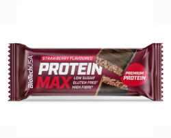 BioTechUSA USA Protein Max protein szelet eper - 45g - vitaminbolt - 630 Ft