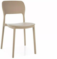 SIGNAL MEBLE Timo Modern PP Műanyag Bézs Egymásba Rakható Szék