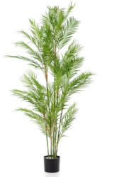 DekorPlaza Élethű Mű Chamaedorea Pálma 180 Cm - Extra Magas Dísznövény Cserépben 424906