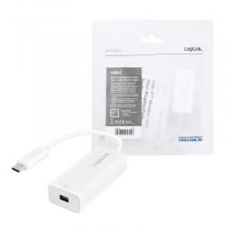 LogiLink USB-adapter, USB 3.2 Gen 1, USB-C miniDisplay-porthoz (UA0360) (UA0360) - aqua
