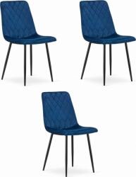 LEOBERT TURIN szék - sötétkék bársony x 3