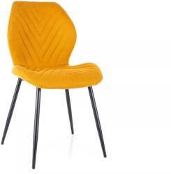 SIGNAL MEBLE Mike Nea Étkezőszék Curry Szövet Fekete Fém Vázzal