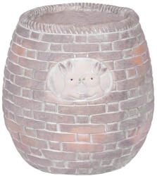 MagicHome Kerámia virágcserép, MagicHome, barna, mozaikkal díszített, átmérő: 25 cm, magasság: 25 cm, kerek (TC8091276)