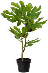 DekorPlaza Élethű Fügefa Cserépben Sötétlila 48cm 833547