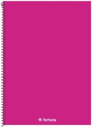 Fortuna Spirálfüzet kockás FORTUNA Monocolor A/4 70 lapos magenta 01.08675 (01.08675)