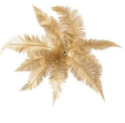 DekorPlaza Arany Pálmalevél Bokor 40 Cm - 9 Leveles Dekoráció 434747