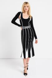 KARL LAGERFELD Karl Lagerfeld, Midiruha kontrasztos részletekkel, Fekete, Fehér, S (245W1330-998-S)
