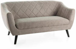 SIGNAL MEBLE Molly Brego Kétszemélyes Bézs Kárpitozott Kanapé Rombusz Mintával