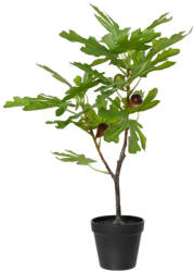 DekorPlaza Élethű Fügefa Cserépben Sötétlila 60 Cm 833548