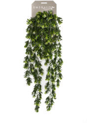 DekorPlaza Buxus Bogyós Függő Bokor 6 Szálas 75 Cm 419275
