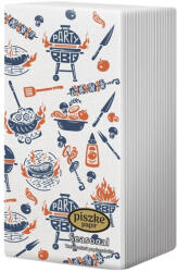 Piszke Szalvéta PISZKE Grill textilhatású 2 rétegű 38x28 cm 25 darabos (1SZ2-025-BF301) - papir-bolt