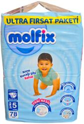 Molfix бебешки пелени, Giga Regular, номер 5, 78БР, 11-18КГ