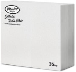 Piszke Szalvéta PISZKE Tiszta 2 rétegű 33x33 cm 1/4 hajtogatott 35 lapos fehér (1SZ2-035-BF102) - papir-bolt