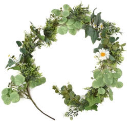 DekorPlaza Élethű Selyemvirág Girland Margarétával 150 Cm DD64994