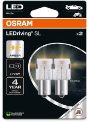 OSRAM LEDriving SL Standard BA15S P21W LED sárga 7506DYP-2BL KIBONTOTT