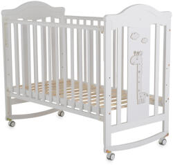 Cangaroo Juno fa babaágy zsiráf mintás, ringatós 60*120cm - Fehér