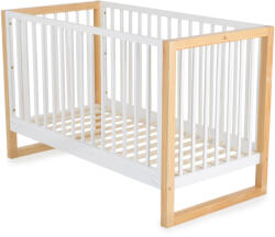 Cangaroo Sierra fa babaágy rácsos 60*120cm FEHÉR/NATUR - babylion