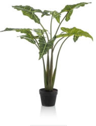DekorPlaza Élethű Alocasia Frydek Műnövény 120 Cm - Cserépben 430326