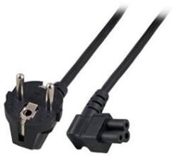 ACT Powercord mains connector Schuko CEE 7/7 male (angled) - C5 (angled) IEC 5m Black AK5007 (AK5007)
