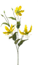 DekorPlaza Élethű Koronásliliom Ág Sárga 90cm Gloriosa 431282