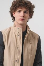 Geox GEOX, Cipzáros pamutmellény, Tevebarna, 48 (M5520ET3218-F5262-48)