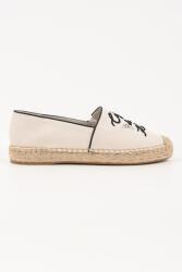 Karl Lagerfeld Karl Lagerfeld, Espadrilles logóval, Csontszín, 36 (KL81125-9T1-36)