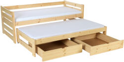  VERONIKA 7 gyerekágy 90x200 vendégággyal - natúr (FA3759)