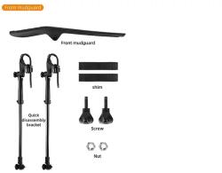 Spyral ESLNF villára rögzíthető első műanyag sárvédő, 45 mm, fekete - bikepro - 4 990 Ft