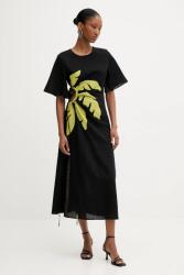 Never Fully Dressed vászonruha - fekete XS