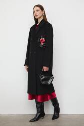 MEDICINE kabát gyapjú keverékből - fekete M - answear - 42 990 Ft